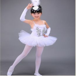 Child White Swan Lake Ballet Costume Girl Dance Dresses Ballerina Dress Kids Ballet Gymnastics Leotard Dance For Girls 277W