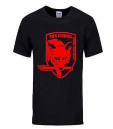 Metal Gear Solid MGS Fox Hound Video Game Mens Men T Shirt Tshirt Fashion summer Short Sleeve Cotton Tshirt Tee Camisetas Hombre8574877