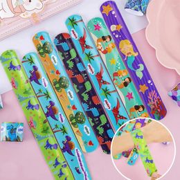 Party Favor 20/30/50Pcs Fun Kids Cartoon Animals Slap Bracelet Toys Birthday Gifts Souvenirs Christmas Carnival Prize Gift Pack Pinata