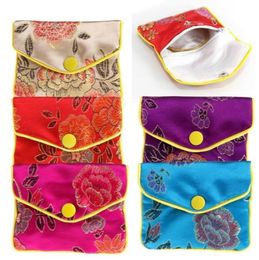 Whole Jewelry Storage Bags Silk Chinese Tradition Pouch Purse Gifts Jewels Organizer5362758