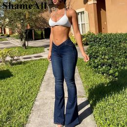 Women's Jeans Sexy Ripped Torn White Denim Stretch Skinny High Waist Buttons Up Slit Pant 2XL Street Jegging Cut Holes Pencil Jean