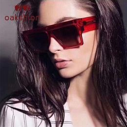 Occhiali da sole Oakshion Square Women Brand Brand Oversated Sun Glasses Sunnies Punti Sunnies femminile Lunettes Kim Kardash 241W