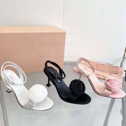 Designer Women's High Heels, Designer Teli a spillo Scarpe designer di lusso in pelle aprita tacchi per le dita delle donne a vista sexy sexy caviglia per feste di nozze caviglia scarpe da ufficio 9,5 cm