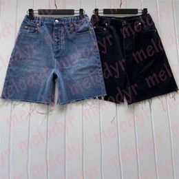 Frauen Shorts Blue Classic Summer Shorts Comfy Elastic Taille Straight Jeans Shorts für Frauen1xny