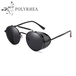 2021 High Quality Round Sunglasses Vintage Retro Mirror Sun Glasses Gold And Black Women Top With Box 288S