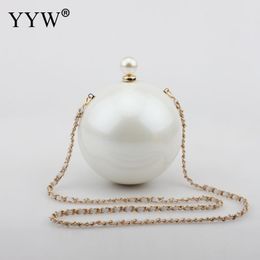 ABS Round Ball Shoulder Bag Evening Clutch Women 2021 Fashion Chain Crossbody Bags 276J