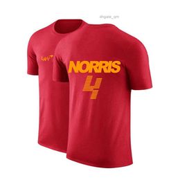 Cycling Shirts Tops F1 McLaren Racing Fans 2023 Mens Lando Norris Summer New Best Selling Printed Sports Short Sleeve O-neck Fashion T-shirt