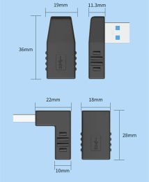 90 Degree Left Right Angled USB 3.0 A Male To Female Adapter Connector For Laptop PC Whosale&Dropship