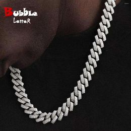 Chains DUBSS Miami Cuban Link Chain For Men Necklace Choker Charms Gold Colour Iced Out Fashion Jewellery 2024 Trend