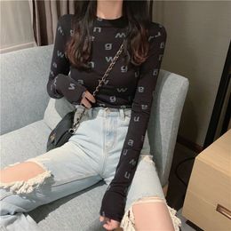 Womans designer clothing Women S Sexy Bodycon Long Sleeve T Shirt Tops for Woman Spring Summer Female Tee Designer Clothing Streetwear