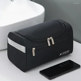 Cosmetic Bags Polyester Men Business Portable Storage Bag Women Travel Hanging Waterproof Wash Pouch