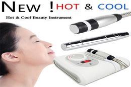 2 in 1 Ho t Cryo No Needle Electroporation Meso Mesotherapy Cool Facial Anti Aging Skin Care Beauty Machine1437630