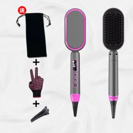 Electric hair brushes hair straightening comb and styling small home set