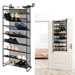 8 Tier Shoe Rack Over The Door Organizer Hanging Storage Shelf Closet HeavyDuty the 240523