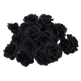 Pcs Black Rose Artificial Silk Flower Party Wedding House Office Garden Decor DIY Decorative Flowers & Wreaths 3121