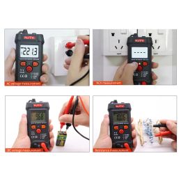 Digital Multimeter Handheld Auto AC/DC Ammeter Voltage Tester TRMS Voltage resistance Electrician Maintenance Tools 4000 Counts