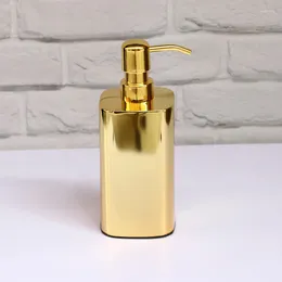 Liquid Soap Dispenser 304 Stainless Steel Golden Hand Kitchen Sink Container Bathroom Shampoo Holder Wall Mounted Bottle