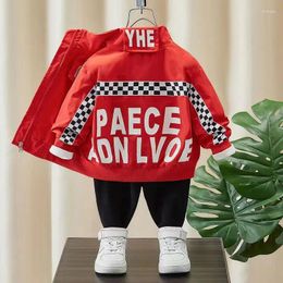 Jackets Kids Boys Jacket Spring Childrens Baby Fashionable Style Thin Clothing Small And Medium-Sized