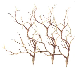Decorative Flowers 3 Pcs Artificial Branch Fake Branches For Decoration Christmas Decorations Tree Vase Plants