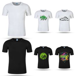 2024 Designer Customised T shirts Personalise Slim fit Comfortable Breathable Beauty Great for gift Triple White Black Solid Colour Support design Size S-4XL Fashion