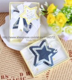 Party Favour 500pcs A Star Is Born Stainless Steel Metal Bookmarks Baby Shower Favours Bookmark With White Tassel Wedding Bomboniere Gift