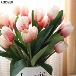 Decorative Flowers AGMSYEU Simulation Flower Colour Tulip Pography Props Vase Arrangement Ornaments Home Decoration Moisturising