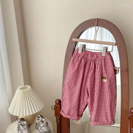 Trousers Girls 2024 Spring Casual Pants Small Children Foreign Korean Loose Wide-leg Girl Baby Summer Style