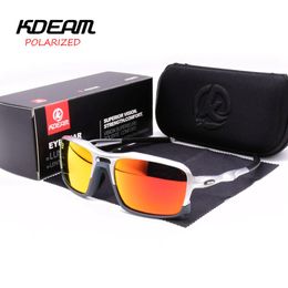 Sunglasses Men KDEAM Brand TR90 Polarised Sunglasses Cool Pilot Sun Glass Mens Driving Mirror Male Eyewear KD222 2578