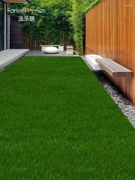 Carpets High Quality Super Simulation Flame-retardant Lawn Carpet Artificial Courtyard Green Plant Mat Outdoor Decor Rug