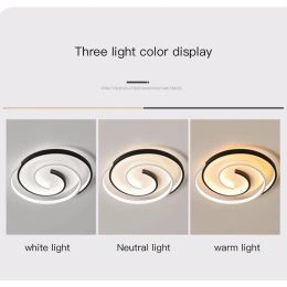 Modern LED Ceiling Light for Bedroom Living Room Restaurant Minimalist Dimmable Ceiling Lamp with Remote Indoor Lighting Fixture