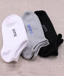 Men Socks Casual Boat Low Cut letter sport Style Solid Colour Short Ankle Invisible Socks New Fashion Cotton Ship Boat Short Sock W8331696