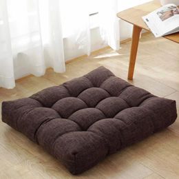 Pillow Square Large Floor S Cotton Linen Tufted Futon Meditation Yoga Thickened Seating Tatami Kids Seat Pads Mat