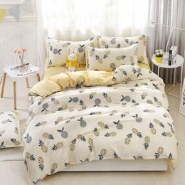 Bedding Sets 37Pineapple 4pcs Girl Boy Kid Bed Cover Set Duvet Adult Child Sheets And Pillowcases Comforter 2TJ-61009
