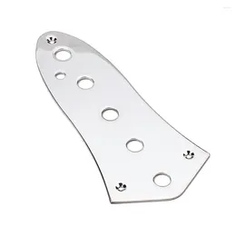 Decorative Figurines Shiny Steel 5 Holes Control Plate For Guitar Standard Size Chrome