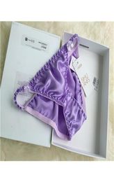 5 PACK 100 Pure Silk Women039s Sexy Bikini Briefs Panties Underwear Lingerie MS001 2011146724546
