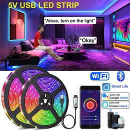 best-seller Led Light 5V Usb Led Strip Light For Room 5050 Rgb Tape 10M Ice String Children For Gaming Room Decor Led Lamp 5 Metre Backlight