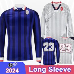 2024 SSC Bari Mens Soccer Jerseys DI CESAREMAIELLO SCAVONE BOTTA W.CHEDDIRA White Blue Special Edition Long Sleeve Football Shirt Uniforms