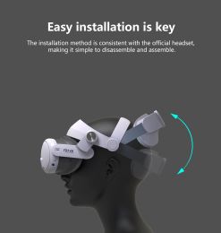 Adjustable Head Strap For Meta Quest 3 Upgrades Elite Headband Alternative Head Strap Earmuffs For Oculus Quest 3 VR Accessories