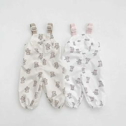 Overalls Rompers Newborn clothing new autumn girl baby cartoon rabbit cover boy baby fashion cute bear print waterproof pendant jumpsuit WX5.26