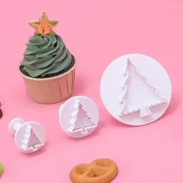 Baking Moulds S Christmas Tree Cookies Spring Mould Cutter Press Biscuit Fondant For Party