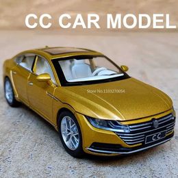 Diecast Model Cars 1/32 CC alloy car model toy with sound light pull-back function simulation and die cast vehicle series childrens toy decoration T240524