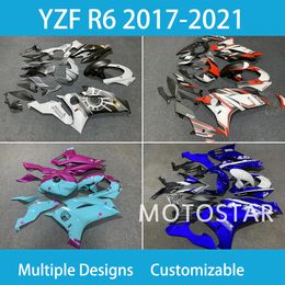 ABS Fairing for YZFR6 2017-2018-2019-2022-2023 Year Yamaha YZF R6 2017-2023 100% Fit Injection Motorcycle Fairings Kit ABS Plastic Sportbike Aftermarket Parts