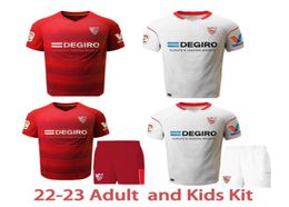 Men039s TShirts 2023 Sevilla Home Away Third Men39s Custom Jersey Kids 22 23 Child Shirts AdultMen039s2490359
