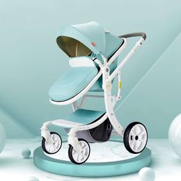 2024 New stroller 2 in 1 baby carriage, high Landscape travel stroller,Folding Newborn pram car,trolley pushchair L2405