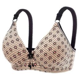 Maternity Intimates Comfortable and fashionable maternity care bra new sexy printed thin comfortable silk free d240527