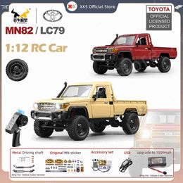 Electric/RC Car Electric/RC Car Mn82 Rc Car 1 12 full size 2.4G 4WD 280 Motor Remote Control off-road pickup truck Model Car for Boys Adult Gifts WX5.26