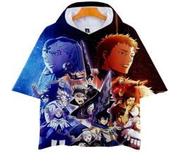 Anime Black Clover 3D Print Harajuku Hooded T Shirt Boys and Girls Cartoon Print Funny Tshirt Short Sleeve Graphic Tees Cosplay2130659