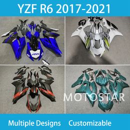 Free Custom Fairing for YZFR6 2017-2018-2019-2022 2023 Year Yamaha YZF R6 17-23 100% Fit Injection Motorcycle Fairings Kit ABS Plastic Sportbike Body Rebuild Motobike50
