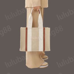 Designer tote bag straw linen beach bag fashion large shopping designer bag handbag high quality casual womens shoulder bag simple summer xb158