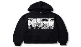 Fire Force Hoodie Men039s Sweatshirts Shinra Kusakabe Akitaru Obi Grafik Hoodie für Männer Sportswear Cosplay Kleidung Y08025187847